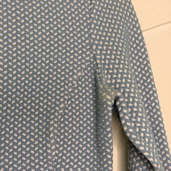 Bebe Light Blue Patterned Crop Top - Picture 4 of 8